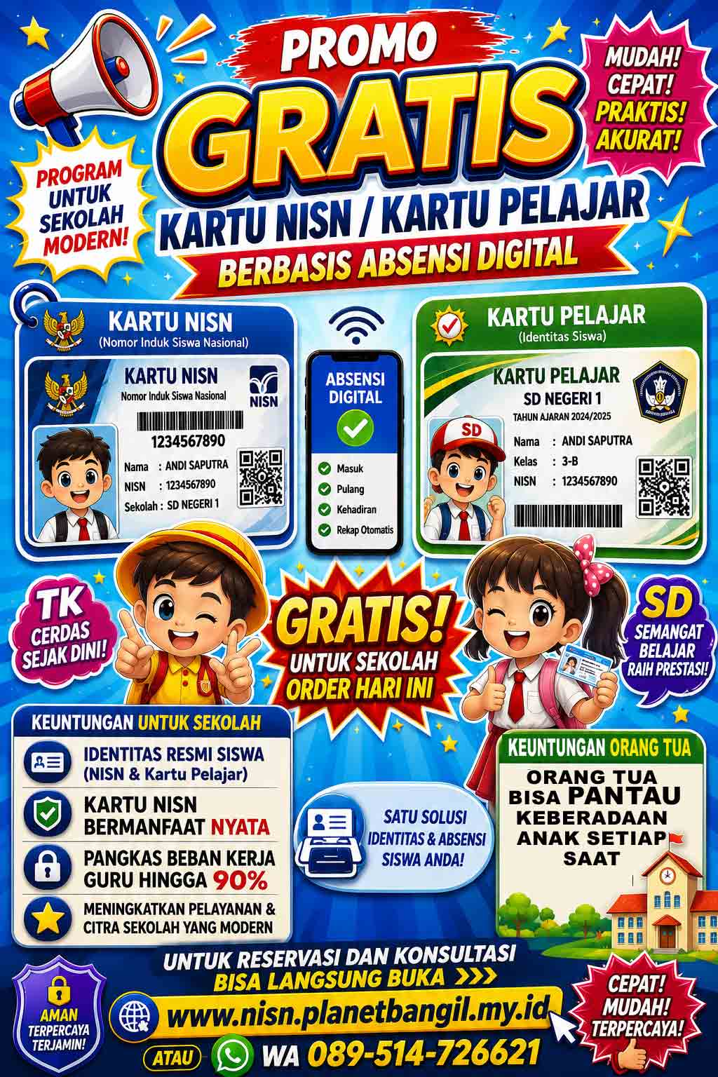 Ilustrasi Buku Kehadiran Digital